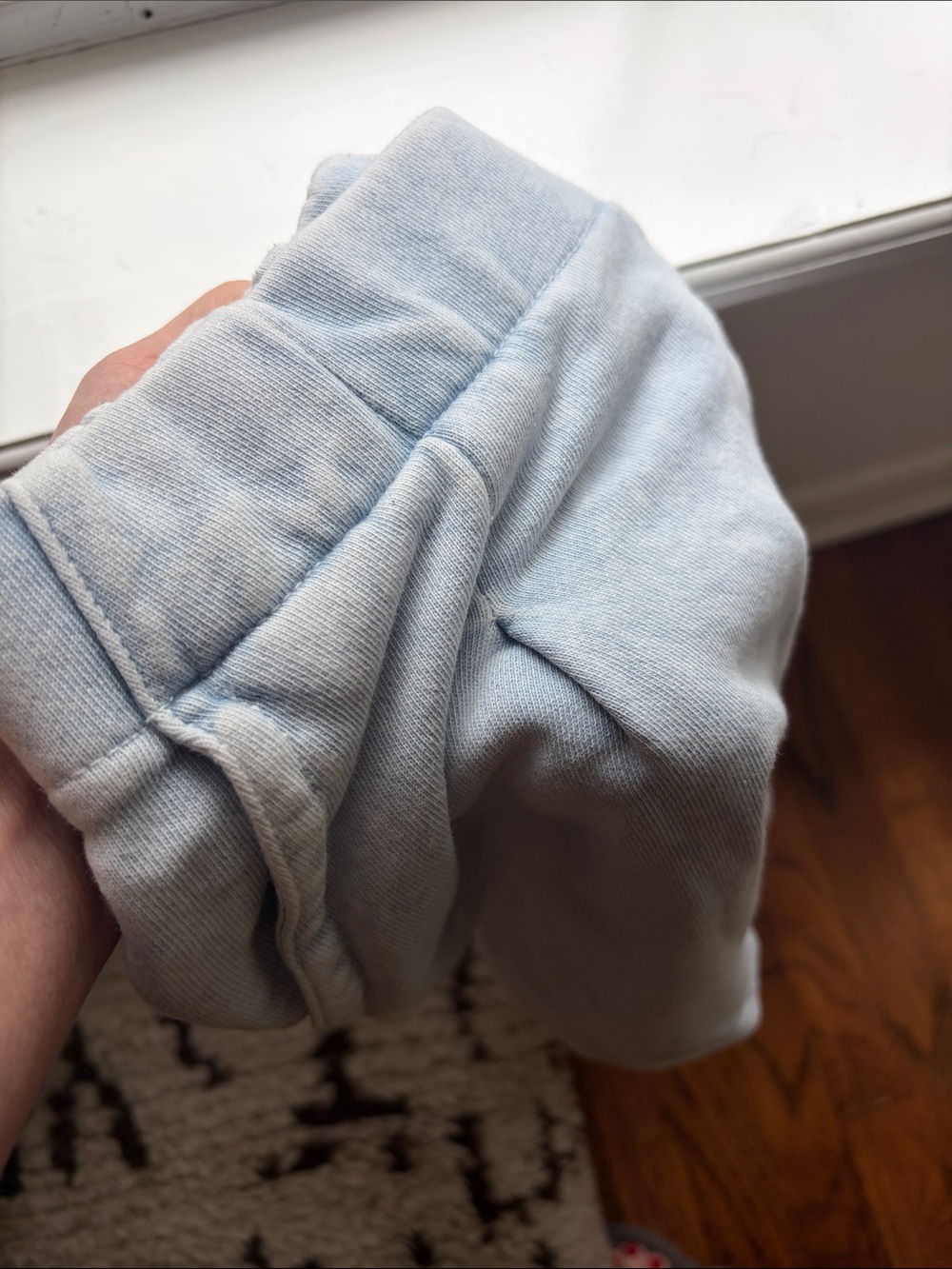 aerie Light Blue High Waist Casual Shorts - Picture 5 of 5